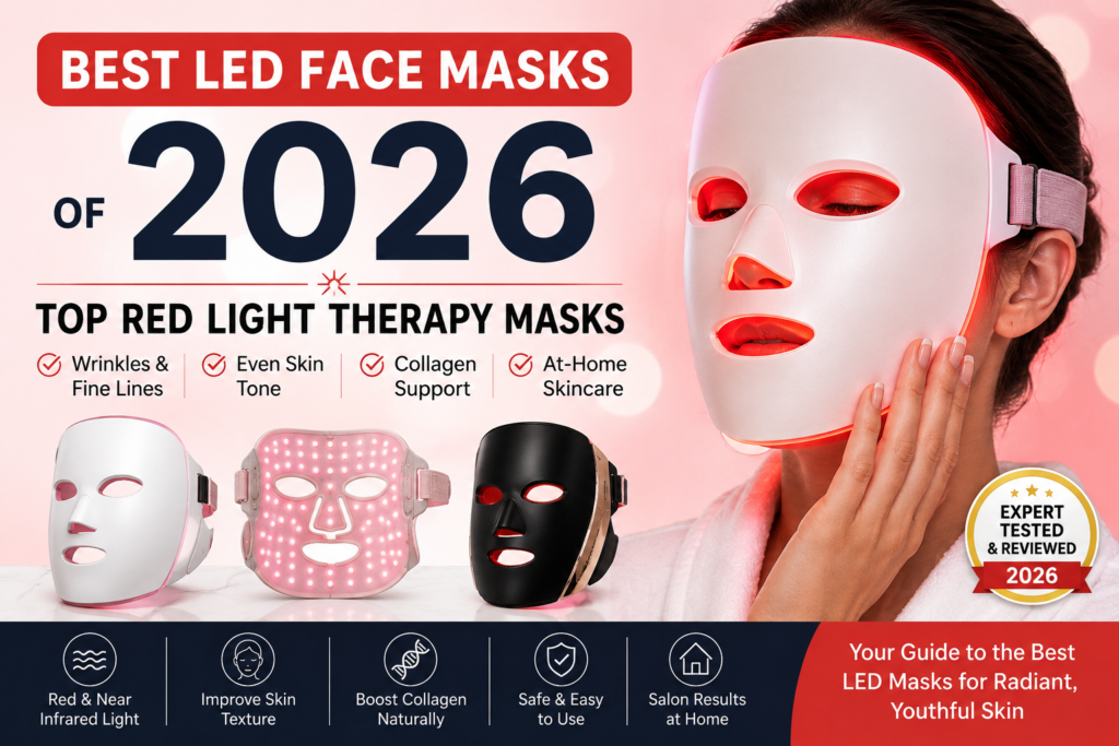 Best LED Face Masks of 2026: Top Red Light Therapy Masks for Wrinkles, Fine Lines, Skin Tone, Collagen Support & At-Home Skincare