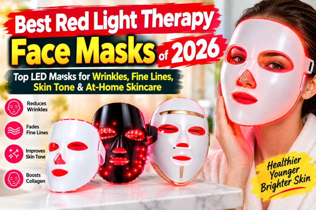 Best Red Light Therapy Face Masks of 2026: Top LED Masks for Wrinkles, Fine Lines, Skin Tone & At-Home Skincare