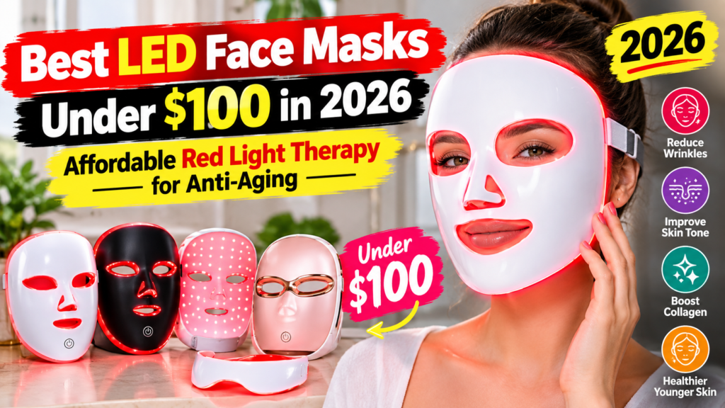 Best LED Face Masks Under $100 in 2026: Affordable Red Light Therapy for Anti-Aging