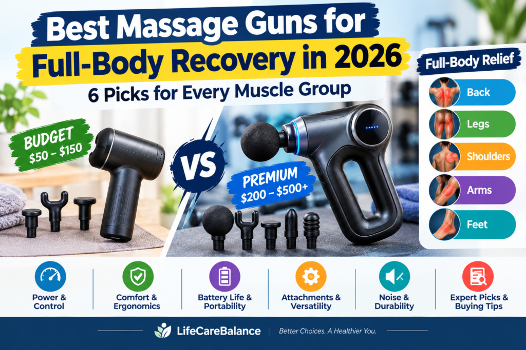 Best Massage Guns for Full-Body Recovery in 2026: 6 Picks for Every Muscle Group